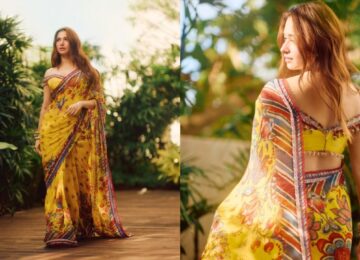 Tamannaah Bhatia’s Yellow Saree Look At The Vvaan Trailer Launch Is A Lesson In Modern Festive Dressing