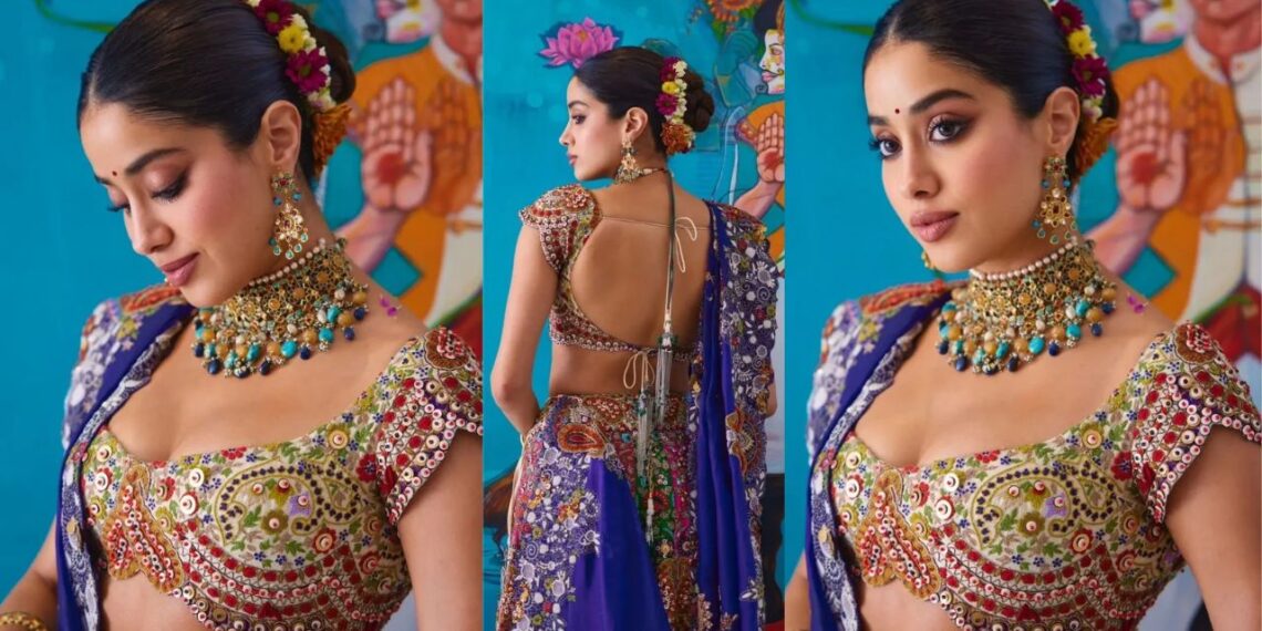 Janhvi Kapoor Serves Maximalist Desi Glam in Anamika Khanna Lehenga With Statement Kamarbandh
