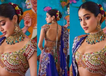 Janhvi Kapoor Serves Maximalist Desi Glam in Anamika Khanna Lehenga With Statement Kamarbandh